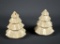 Contemporary Ivory Christmas Tree Salt & Pepper Shaker Set