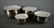 Set of 4 Kirkland Signature Nesting Stainless Steel Mixing Bowls w/ Plastic Lids & Non-Skid Bottoms