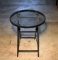 Black Metal Outdoor Folding Side Table