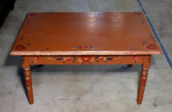 Vintage Hand Painted Coffee Table