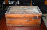 Antique Pine Walnut Creams Shipping Crate
