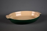 Olive & Thyme Stoneware Oval Oven Casserole Bowl