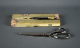 Vintage Wiss Pinking Shears w/ Original Box, Full Nickel, Model C