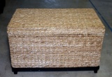 Jute / Sea Grass Footed Storage Trunk