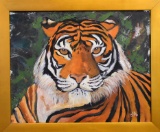 Carey Lee Hudson (American, Contemporary) “Tiger Pride” (2015), Oil On Canvas, Signed Lower Right