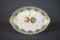 Large Gilt Floral Decorated 17” Porcelain Tray