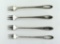 Set of 4 Vintage Wm. A. Rogers A1 Plus Oneida Silver Plate Cocktail Forks