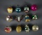 Box of Vintage Glass Christmas Ornaments, Made in Germany