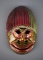 Latin American Mopa Mopa Carved Wood Hand Painted Mask