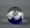 Vintage Glass Paperweight, Floral Design