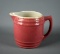 Vintage Uhl Pottery, Huntingburg, Indiana Pink Barrel Pitcher