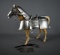Vintage Marx Collectible Rolling War Horse with Armor, Palomino Charger