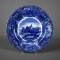 Vtg. Staffordshire England Ye Olde Historical Pottery No. 7 “Washington Crossing The Delaware” Plate