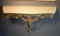 Vintage Marble Top Italianate Wall Console Shelf