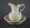 Antique E.P.B. Co. Porcelain Washstand Bowl & Homer Laughlin Pitcher