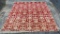 Contemporary Rug & Home Red & Gold 7.5 x  8' Oriental Rug