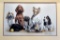Jim Killen Artist Signed Print, Purebred Puppies, Signed Lower Right, Framed