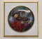 Edna Hibel Framed Collector Handpainted Porcelain Art “Scherzo”