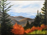 Judy Dunlap Stogner (South Carolina, -2013), Mountain Vista, Acrylic on Canvas, Unsigned