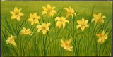 Judy Dunlap Stogner (South Carolina, -2013), Yellow Lilies, Acrylic on Canvas, Signed Lower Right