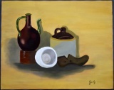 Judy Dunlap Stogner (South Carolina, -2013), Still Life, Acrylic on Canvas, Signed Lower Right