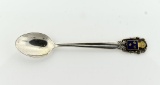 Vintage Swedish Sterling Silver Collector Spoon, 1957 Hallmark, 14 G Sterling Silver