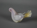 Vintage Murano Art Glass Dove Figurine, Made in Italy