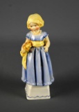 Antique Royal Worcester Figurine, “Monday's Child is Fair of Face”