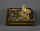 Small Vintage Portable Brass Sundial, Made in India