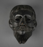 Shakespearean Player Carved Wood Mask