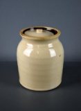 Vintage Hand Thrown 1 Gallon Stoneware Crock with Lid