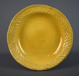 Large Yellow La Ceramiche Della Valdelsa 16” Salad Bowl, Made in Italy