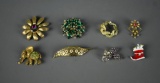 Lot of Vintage Brooches or Pins by Cathe, Others