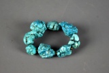 Turquoise Chunk Stretch Bracelet