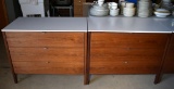 Pair of Vintage Mid-Century Florence Knoll Dressers in Walnut