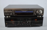 Sony Dual Cassette Deck and Panasonic VHS Player