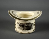 Antique Porcelain Hat Vase 1904 St.Louis Exhibition “The Thomas Jefferson Hat”