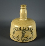 Antique Glen Lake Export Scotch Whiskey Stoneware Bottle