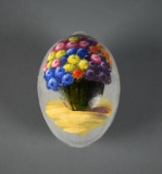 Vintage Hand Painted Paper Easter Egg Box