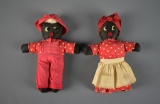 Pair of Vintage Black Americana Cloth Dolls, New Orleans, LA