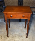 Antique 19th C. American Sheraton Walnut Sewing or Work Table