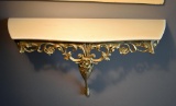 Vintage Marble Top Italianate Wall Console Shelf