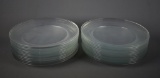 Set of 26 Clear Glass Plates