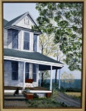 Judy Dunlap Stogner (South Carolina, -2013), Old Victorian Home, Acrylic on Canvas, Signed Lower Lef