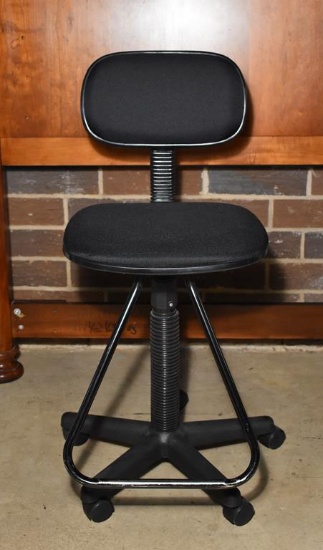 Adjustable Drafting Station Chair with Footrest