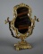 Decorative Gilt Metal Desk / Vanity Mirror