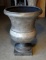 Large Resin Material Planter Urn with Base (One Piece)