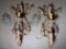 Pair of Electric Candlestick Wall Sconces