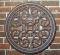 Large Resin Material Round Grillwork Wall Decor