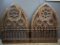Pair of Renaissance Style Window Arch Resin Material Large Wall Decor Plaques